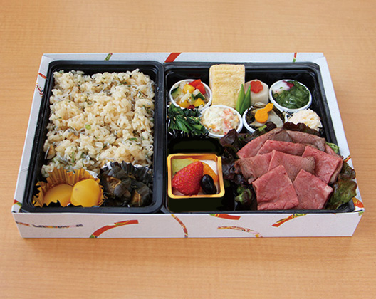 和牛ローストビーフと季節のおかず